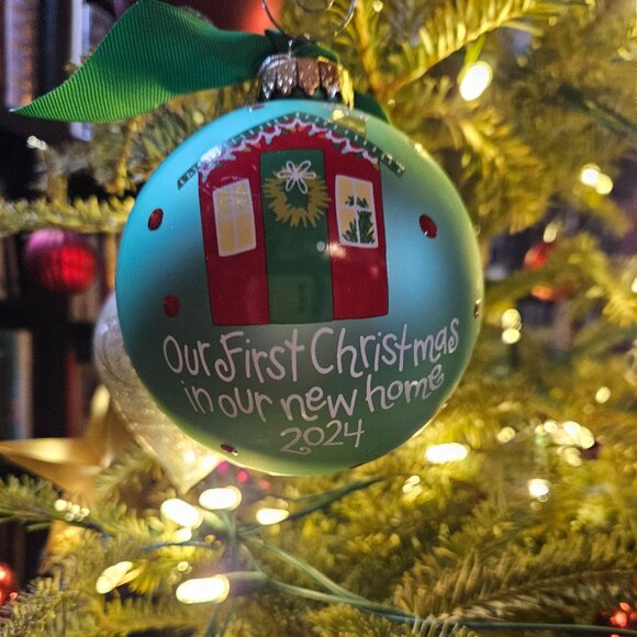 2024 Christmas Ball Ornament - Our First Christmas In Our New Home - Dillard's - Picture 1 of 9